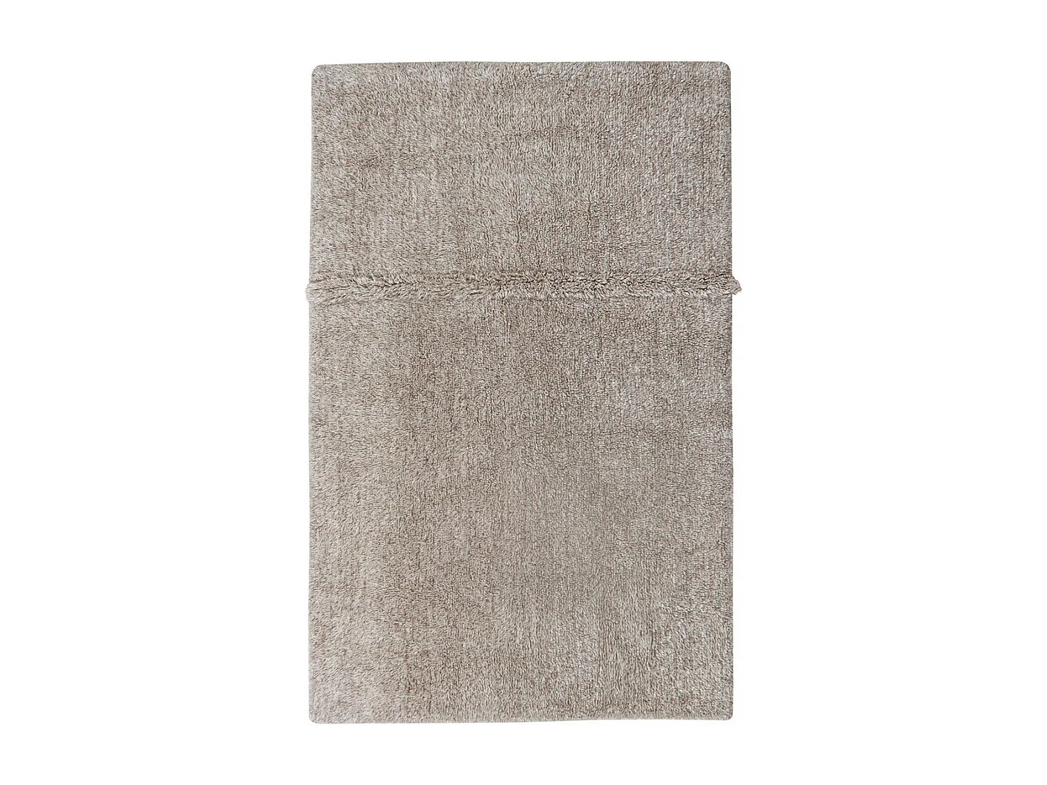 Tapis uni naturel en laine lavable en machine Tundra Rectangulaire Naturel Fait main