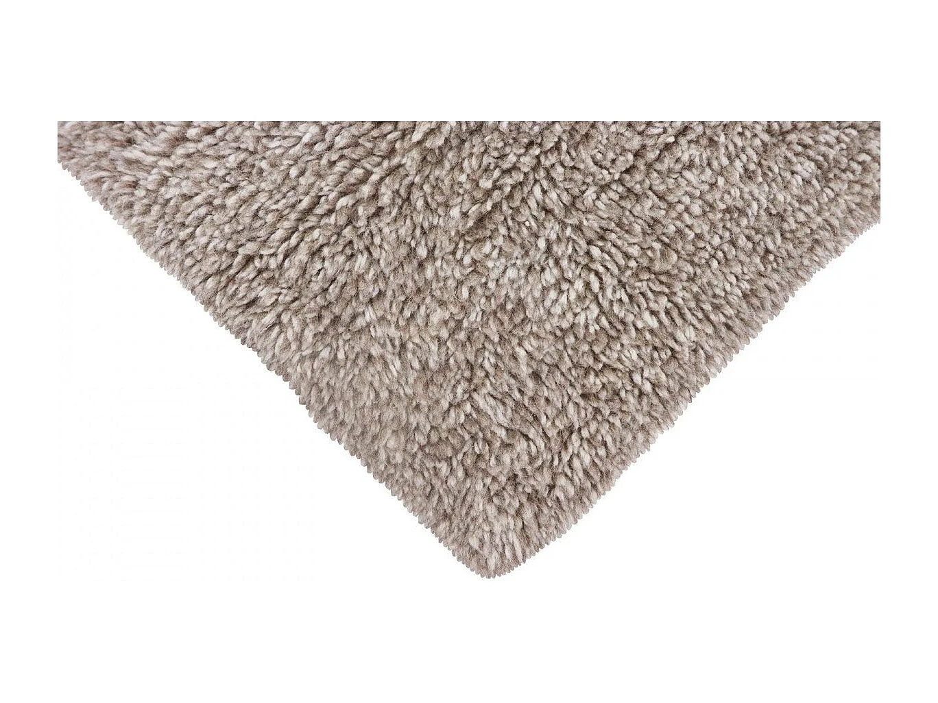 Tapis uni naturel en laine lavable en machine Tundra Rectangulaire Naturel Fait main