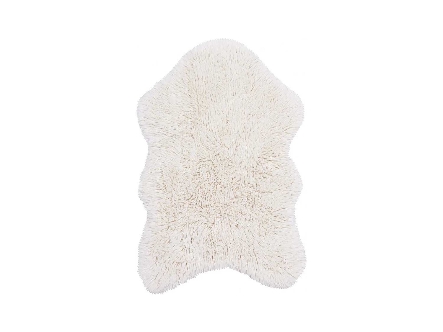 Tapis en laine naturelle lavable en machine Woolly Originale Naturel Fait main