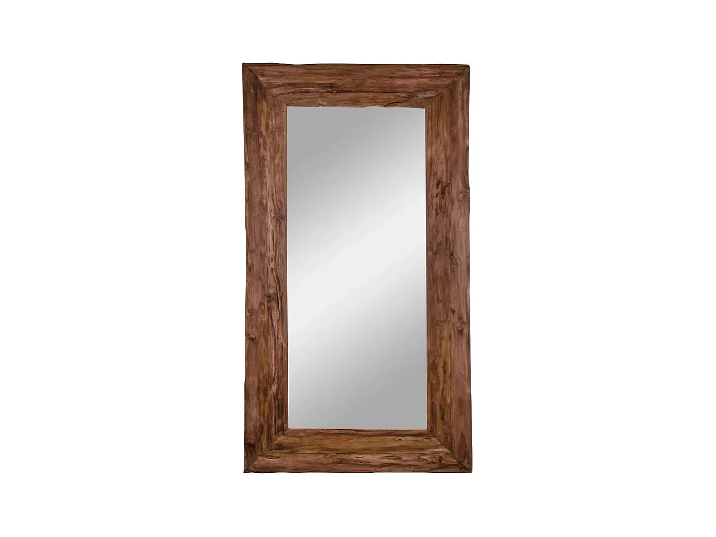Espejo de madera de teca maciza GRENADE – L 101 × H 180 cm