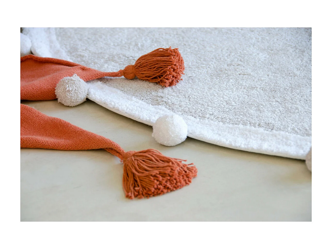 Tapis chambre enfant rond Bubbly Lorena Canals Ronde Enfant Fait main Tapis lavable en mac