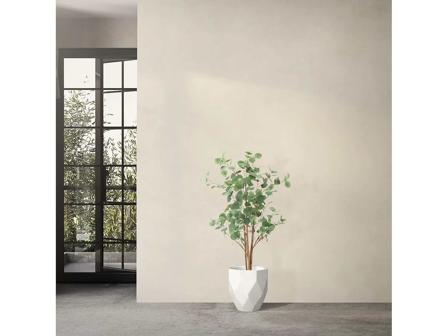 Eucalyptus artificiel Plante artificielle Eucalyptus arbre artificiel en pot 120