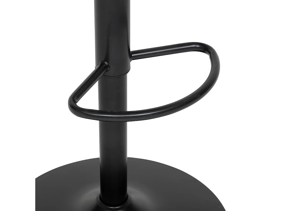 Lot de 2 chaises de bar, chaises hautes réglables en PU vert cèdre et pieds en métal noir