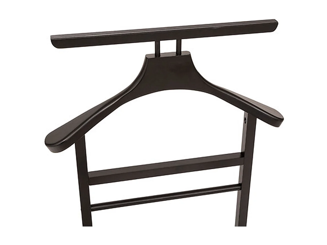 Valet de nuit , valet de chambre double en bois coloris noir -  Longueur 47 x Profondeur 35 x Hauteur 103 cm