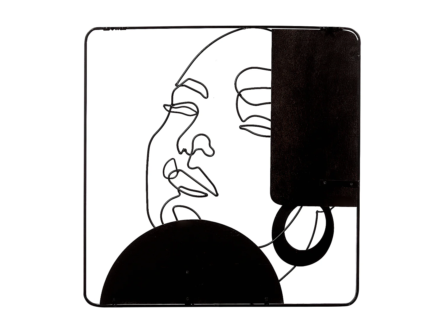 Décoration murale CALIFORNIUM Métal 50 cm Marron