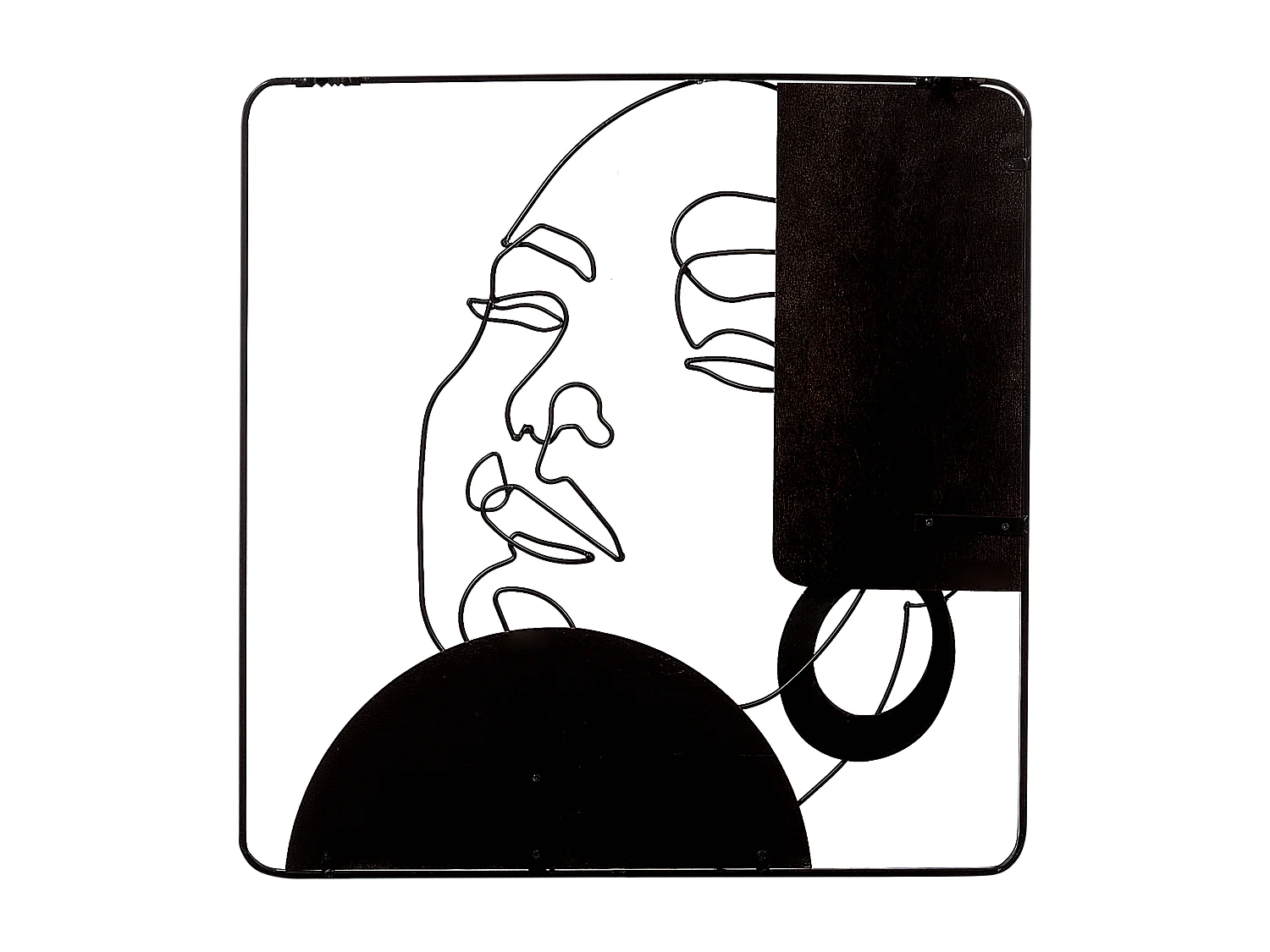 Décoration murale CALIFORNIUM Métal 50 cm Marron