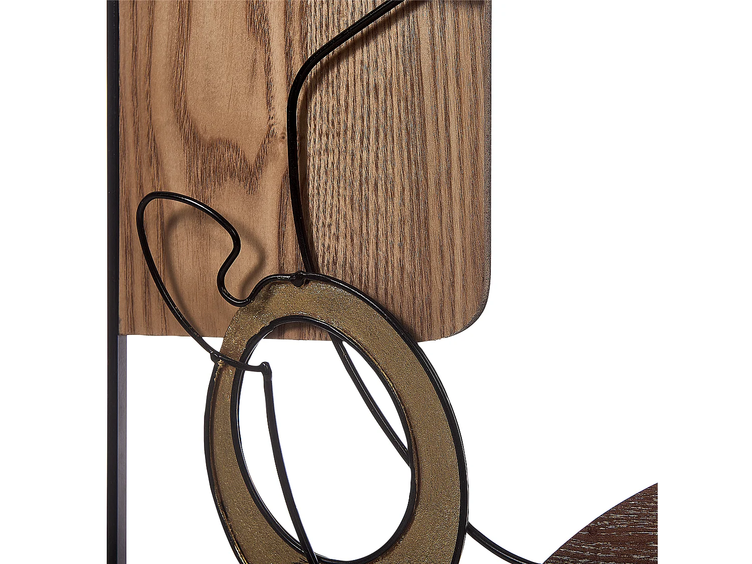 Décoration murale CALIFORNIUM Métal 50 cm Marron
