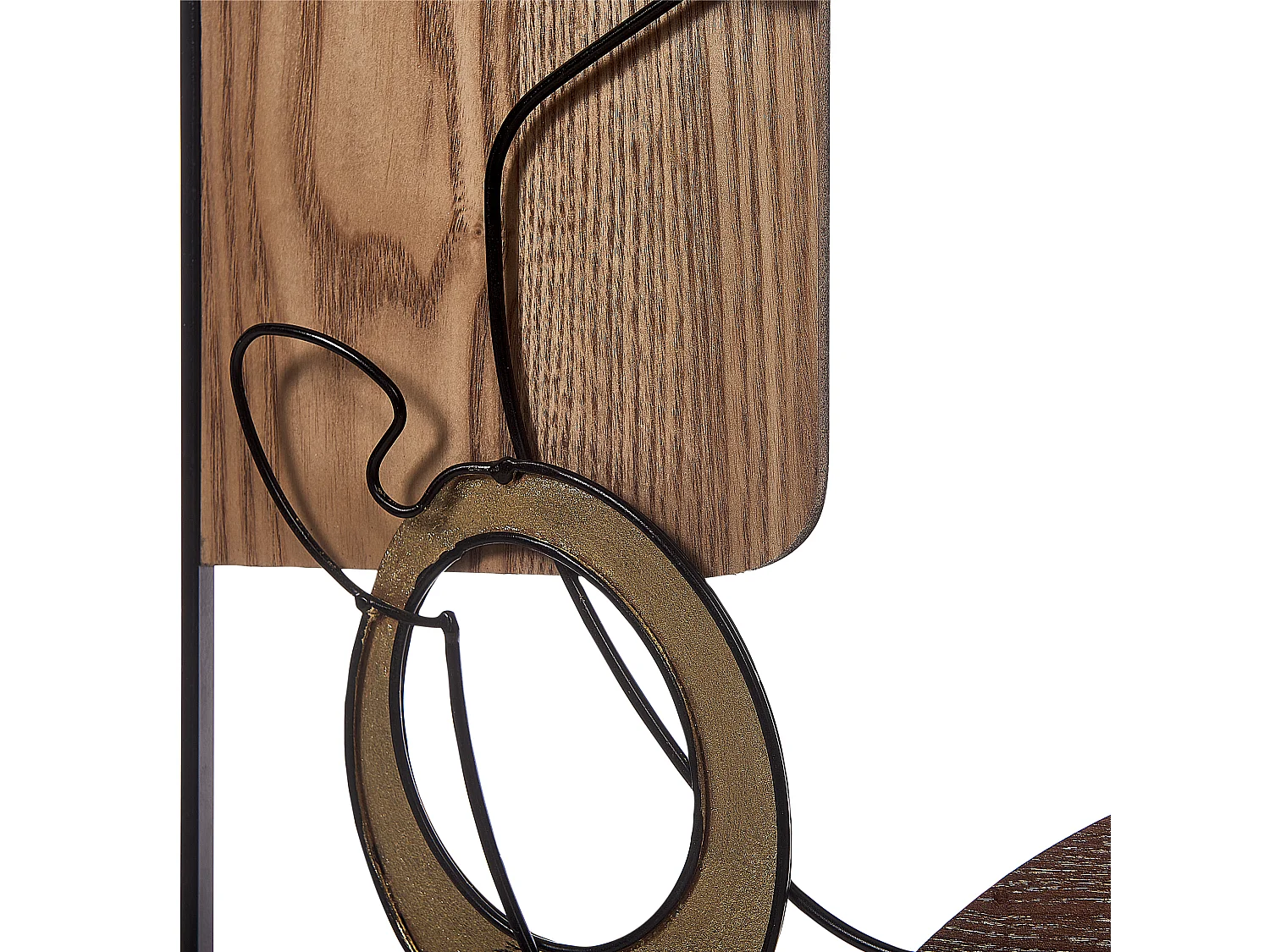 Wall Decor CALIFORNIUM Metal 50 cm Brown