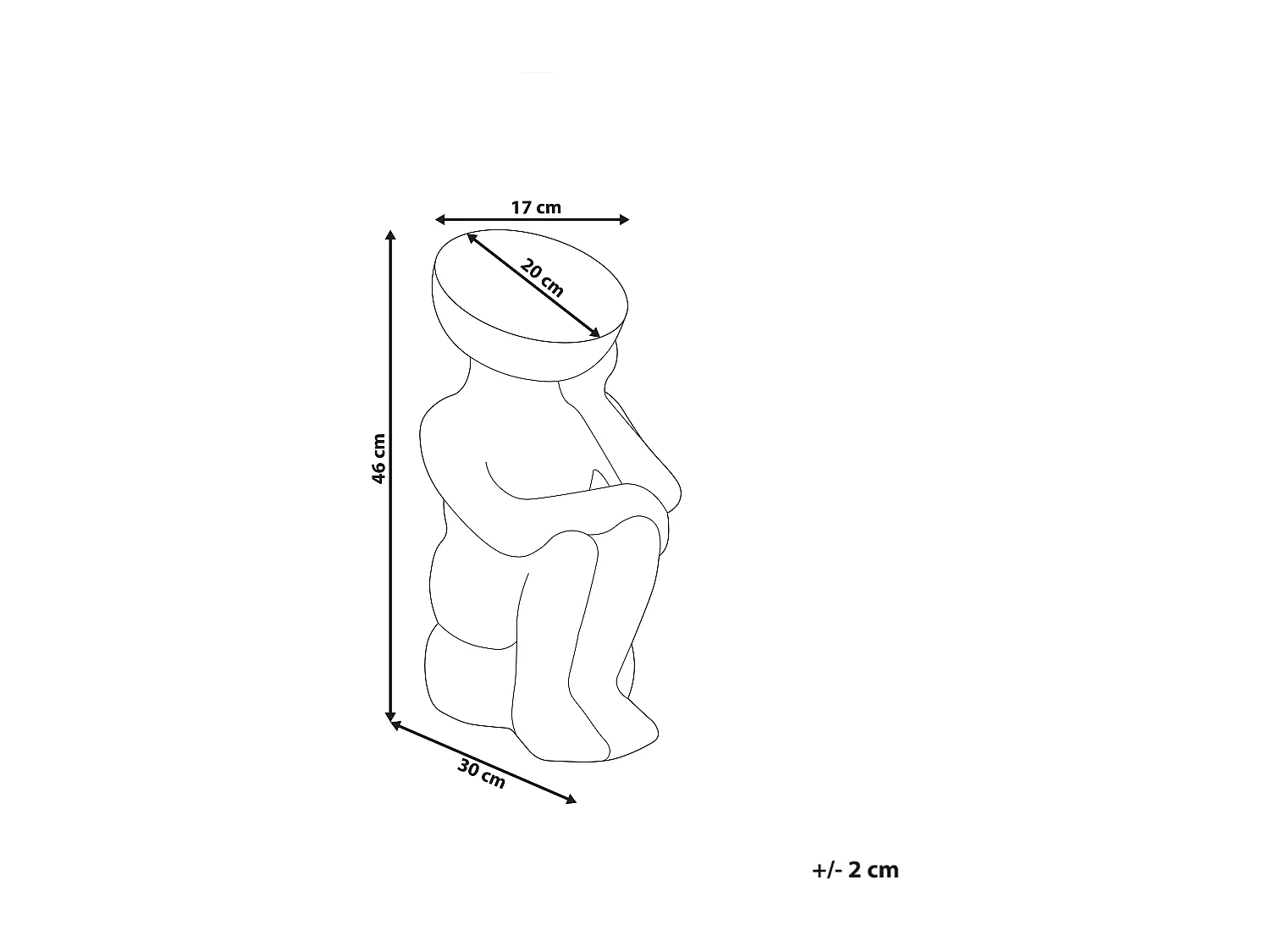 Statue de jardin FRIA Gris