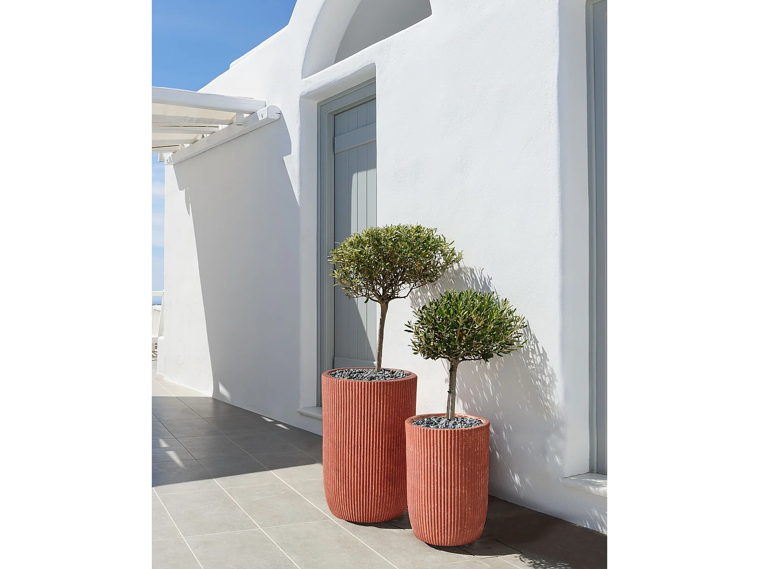 Vaso EANTIO Cerâmica 30 cm Castanho dourado