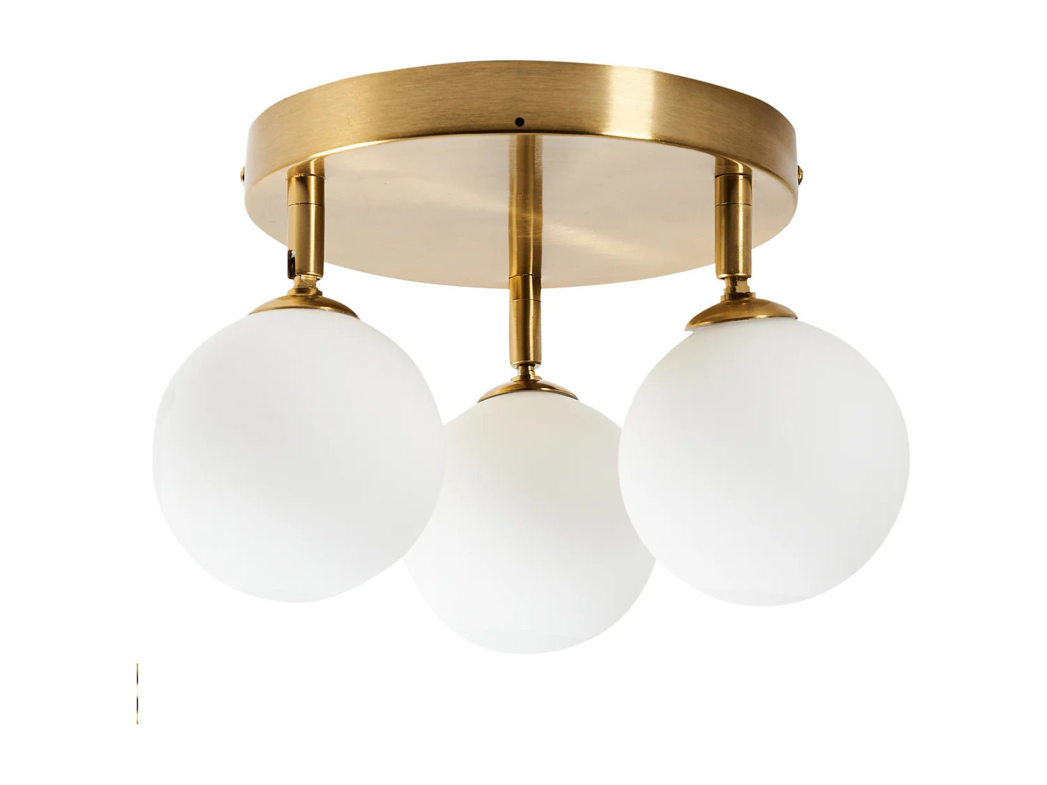 Plafondlamp MAVILLA Glas Messing