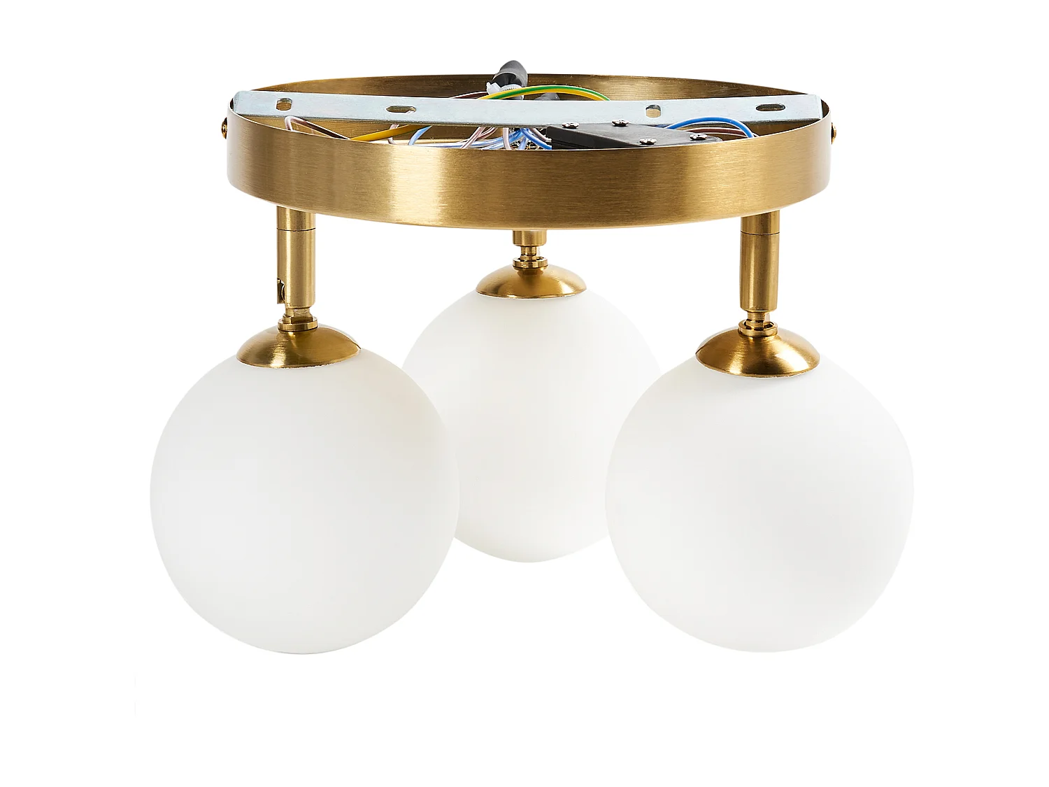 Plafondlamp MAVILLA Glas Messing