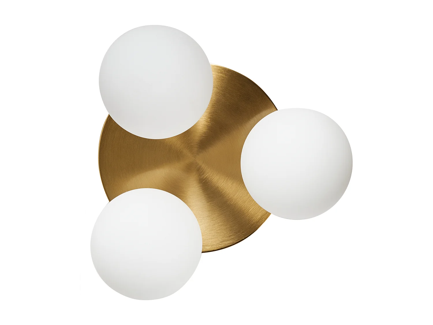 Plafondlamp MAVILLA Glas Messing