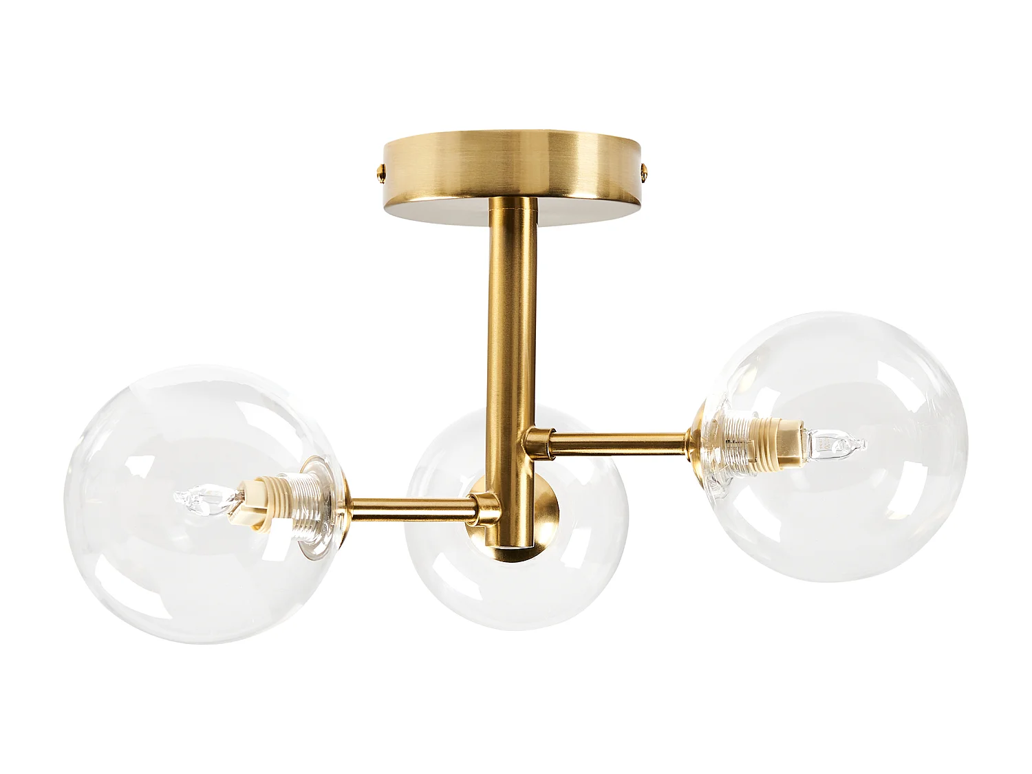 Plafonnier MARICAO Verre Laiton