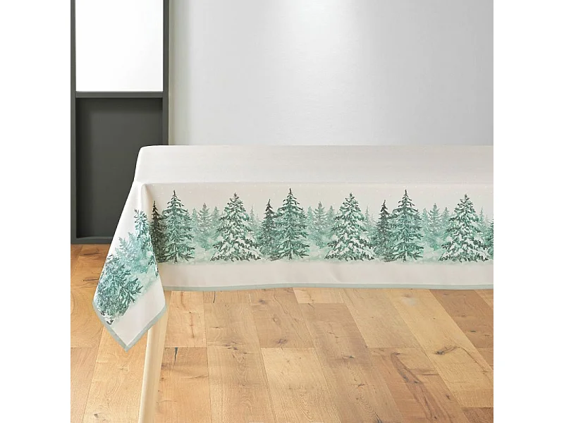 Mantel Rectángulo Antipliegues Navidad Impresión de Árboles Antimanchas
