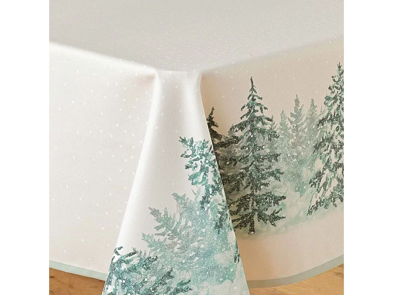 Mantel Rectángulo Antipliegues Navidad Impresión de Árboles Antimanchas