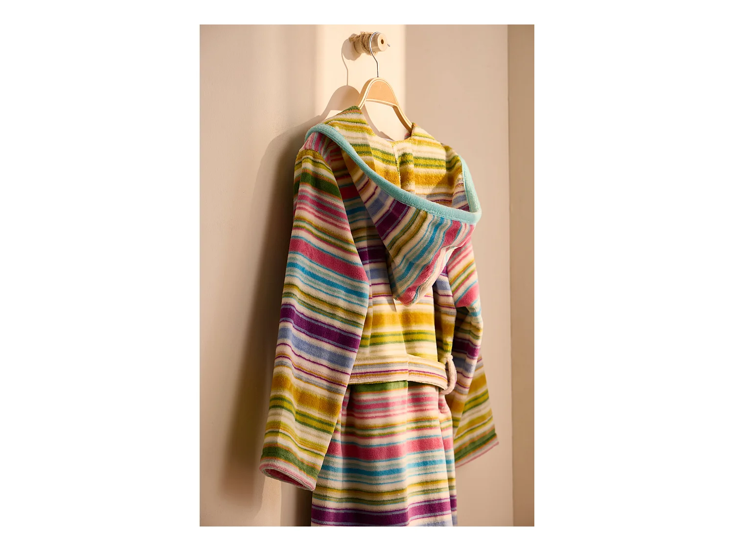 Boskimo Kids Kayla - Albornoz Niños - Adolescentes - A Rayas - 12