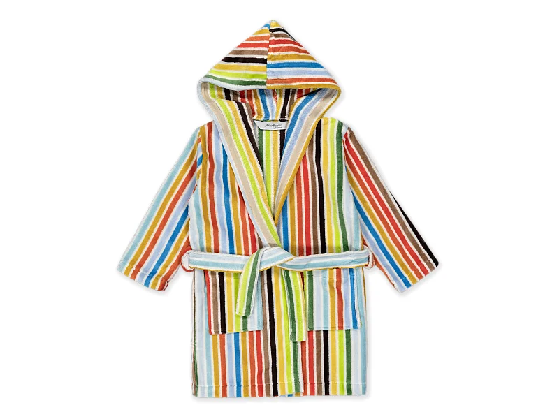 Boskimo Kids Kayla - Bademantel für Kinder - Gestreift - 8