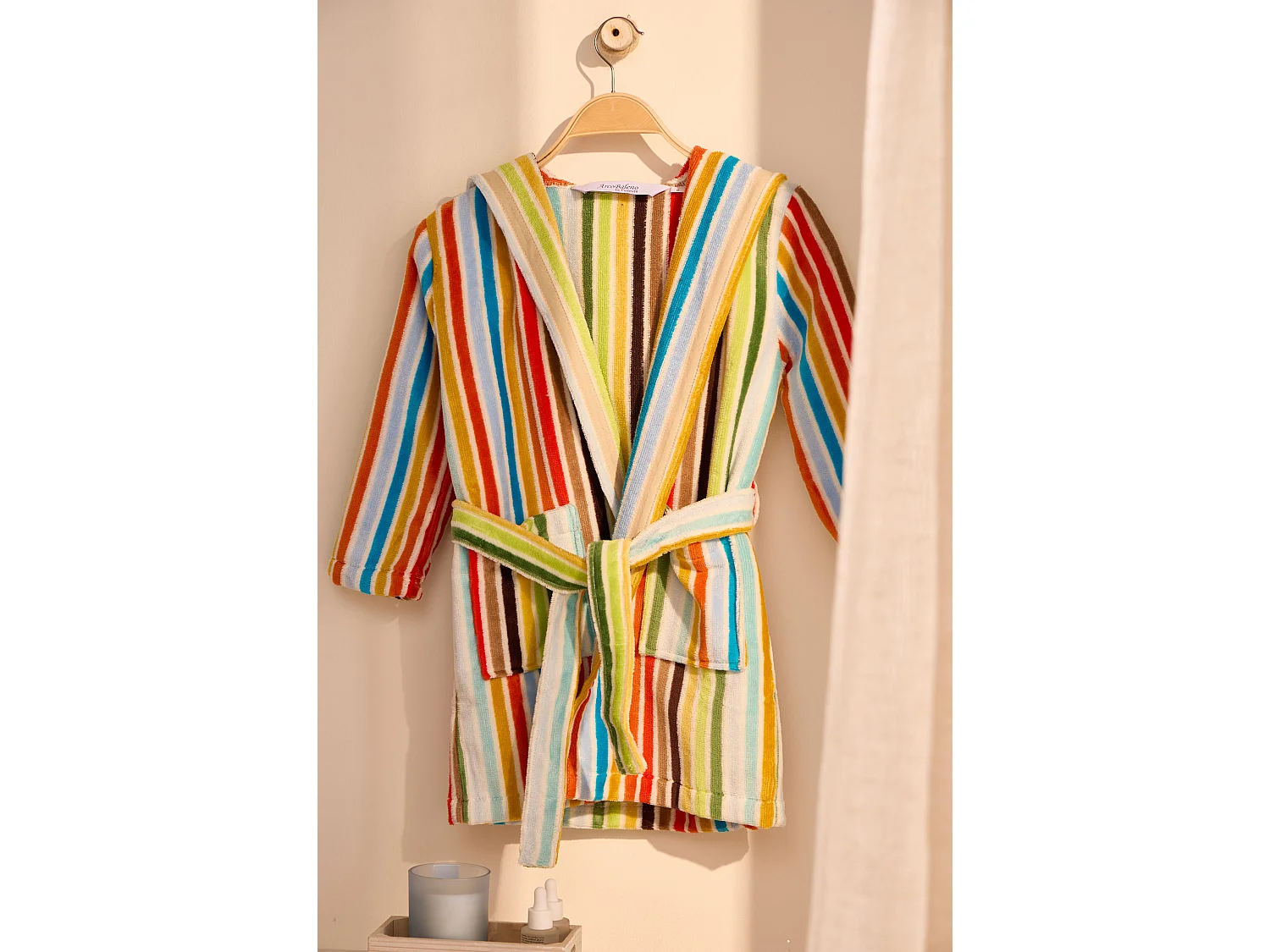 Boskimo Kids Kayla - Bademantel für Kinder - Gestreift - 8