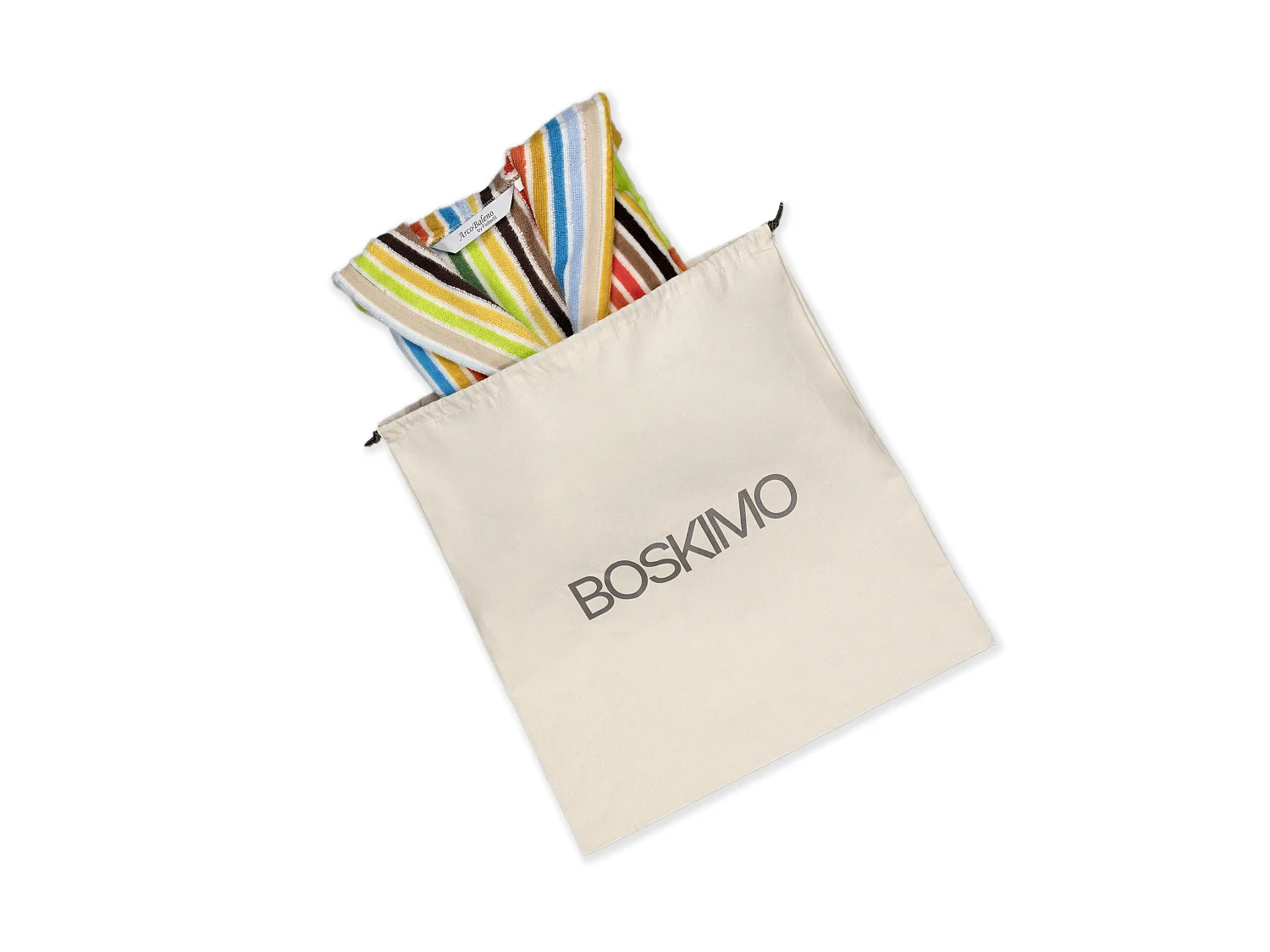 Boskimo Kids Kayla - Badjas voor kinderen - Gestreept - 8