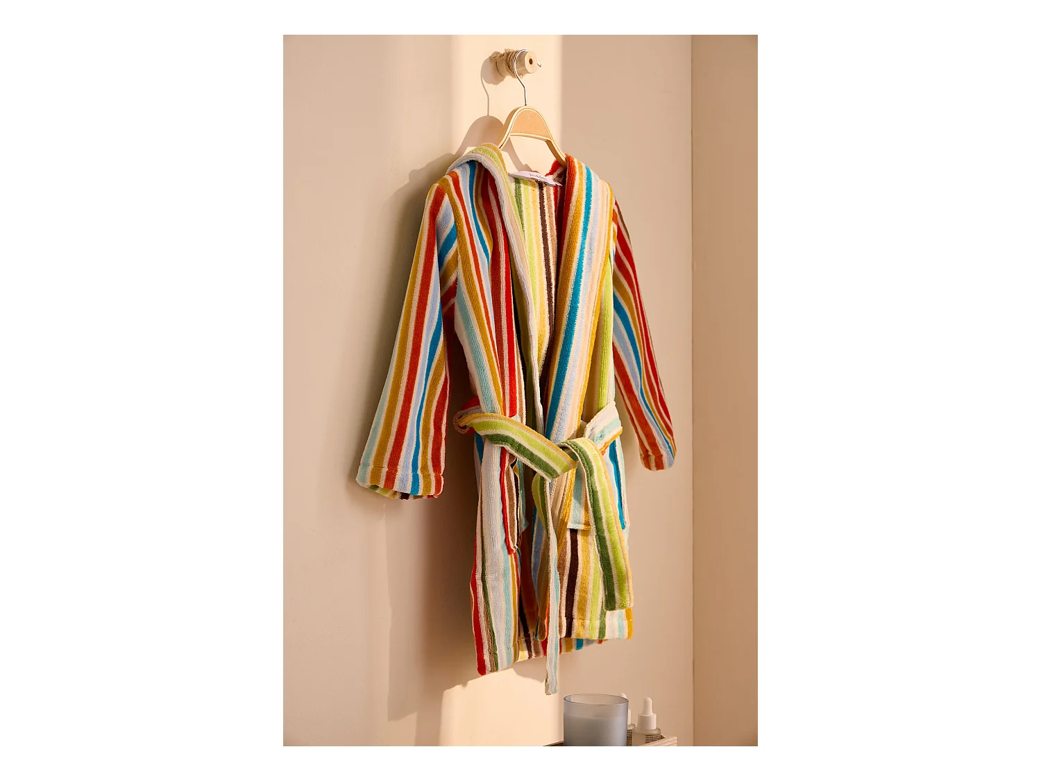 Boskimo Kids Kayla - Badjas voor kinderen - Gestreept - 8