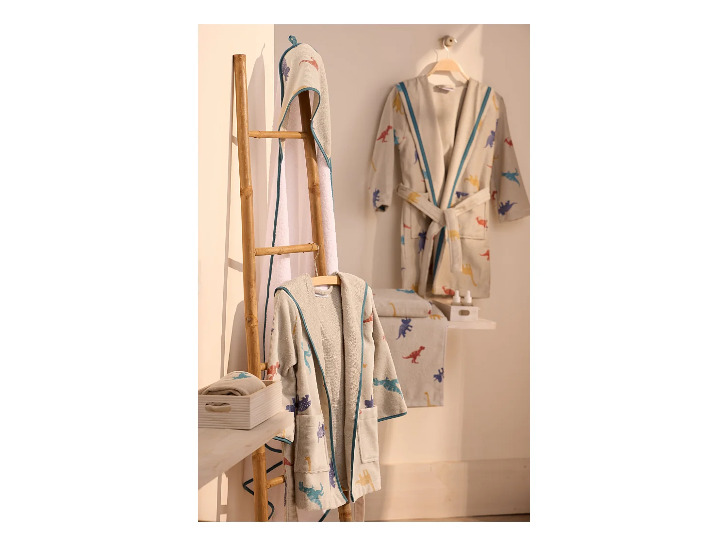 Boskimo Kids Jurassic - Badjas Kinderen - Tieners - 3