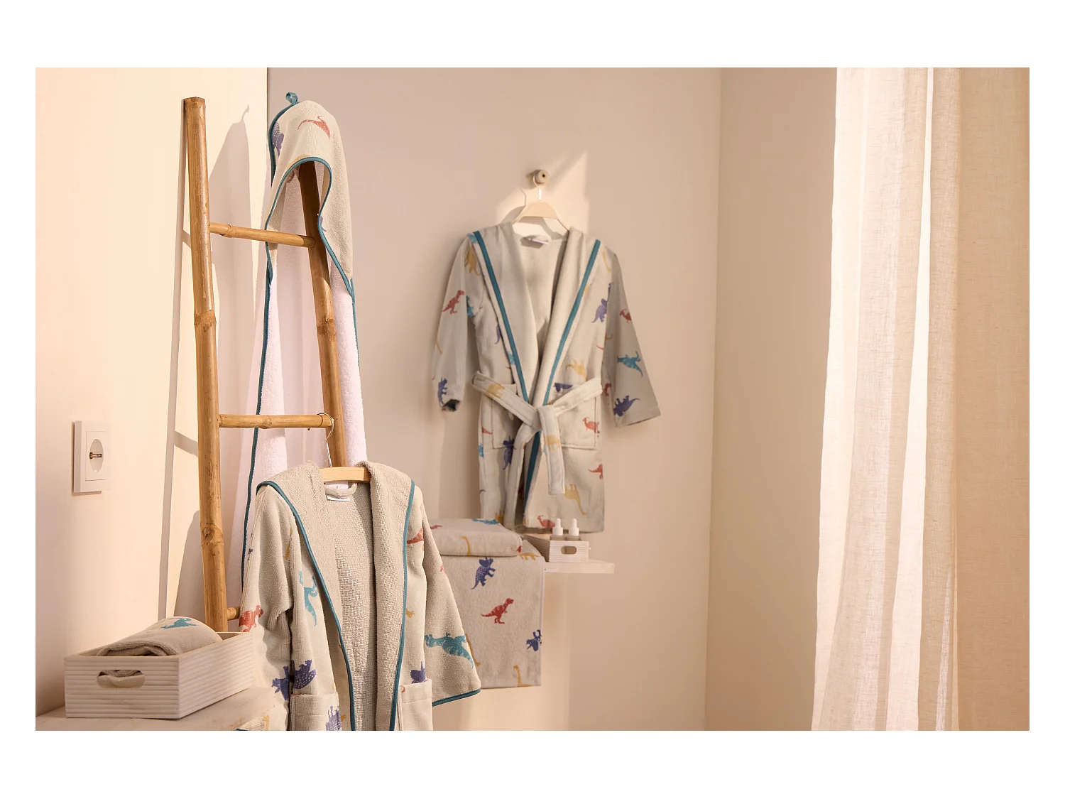 Boskimo Kids Jurassic - Badjas Kinderen - Tieners - 3