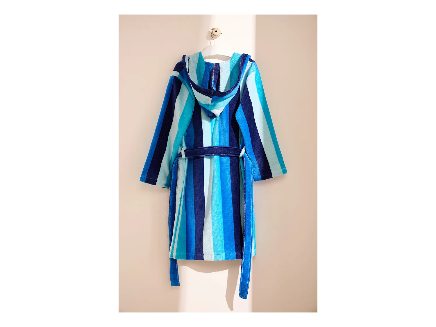 Boskimo Kids Harry - Bademantel Jungen - Teenager - Gestreift - 14