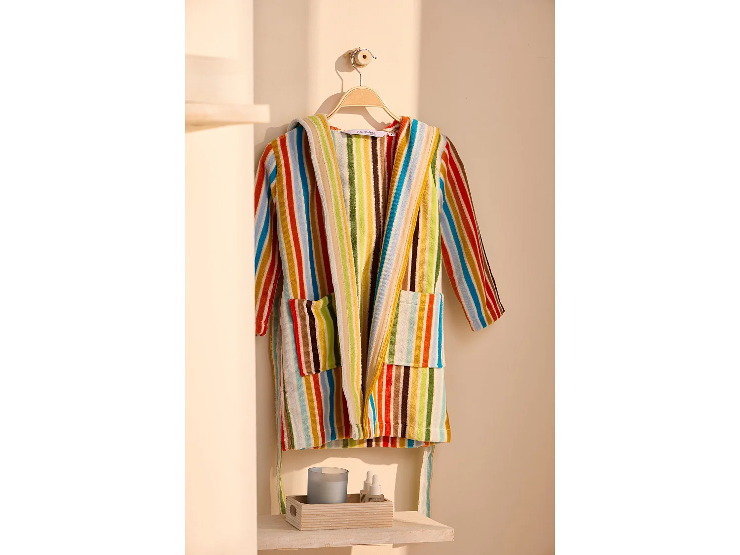 Boskimo Kids Kayla - Peignoir pour enfants - Rayé - 4