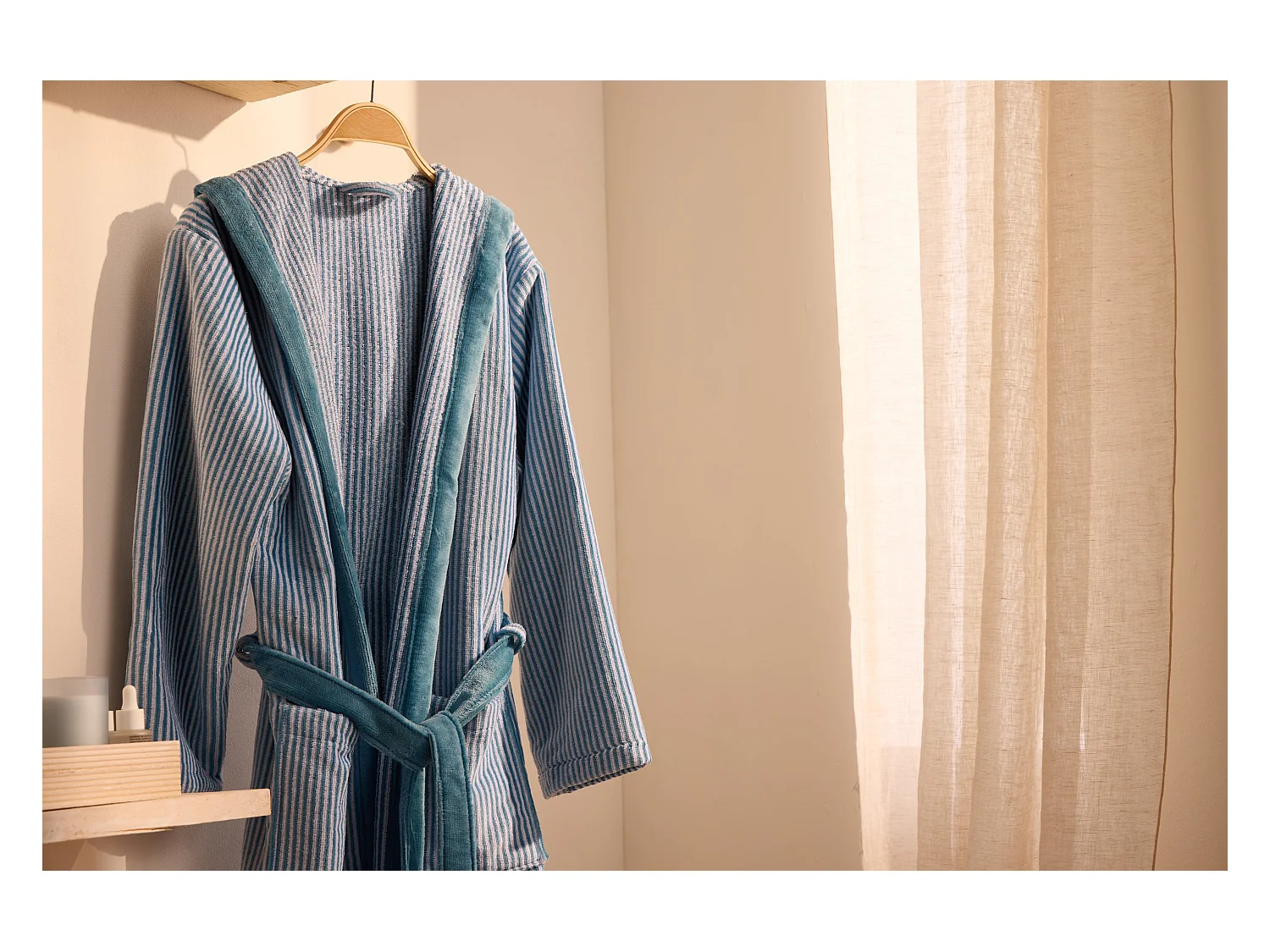 Boskimo Kids Parker - Bademantel für Jungen - Teenager - Gestreift - 12