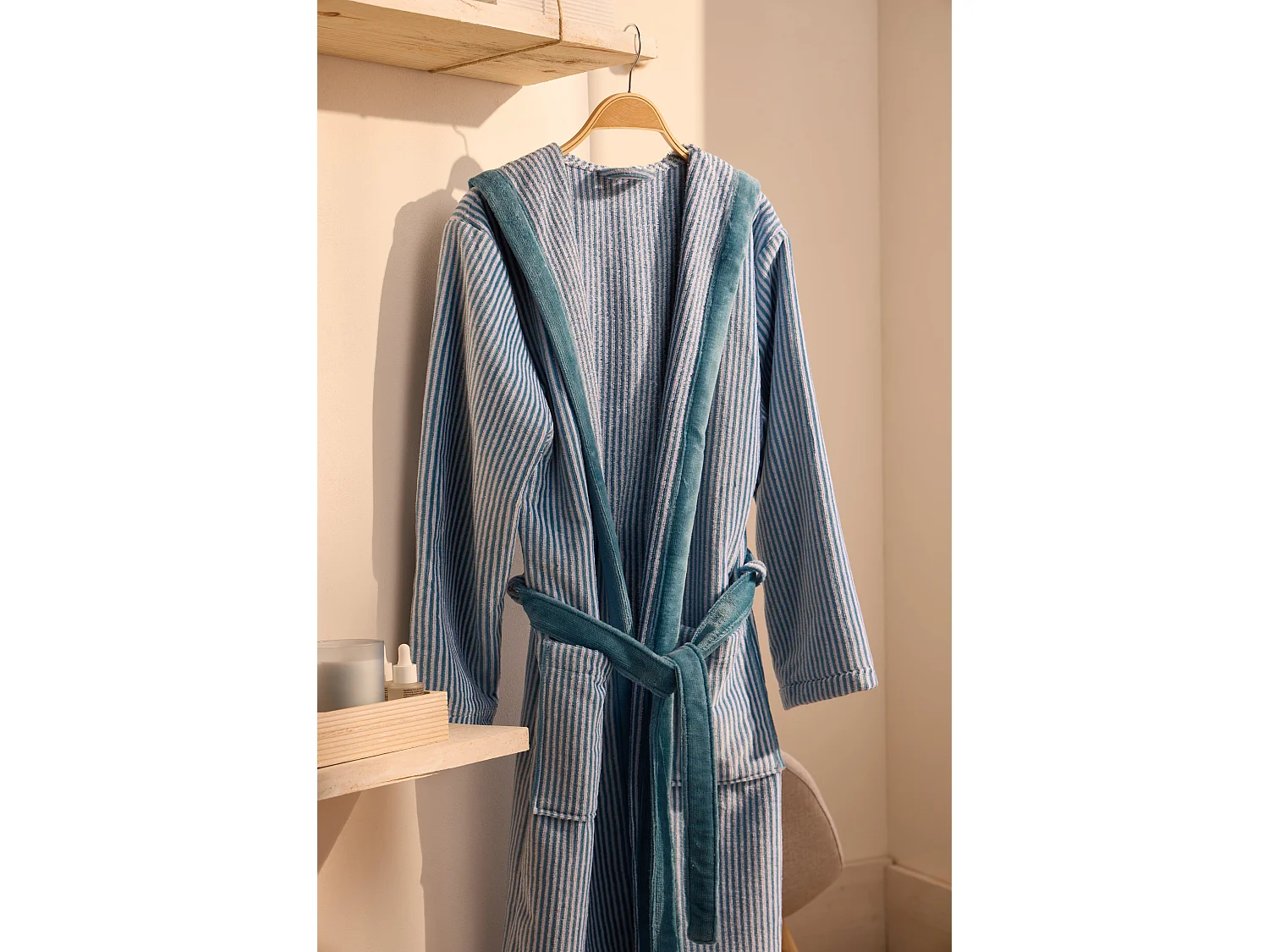 Boskimo Kids Parker - Szlafrok dla chłopców - Nastolatki - Paski - 12