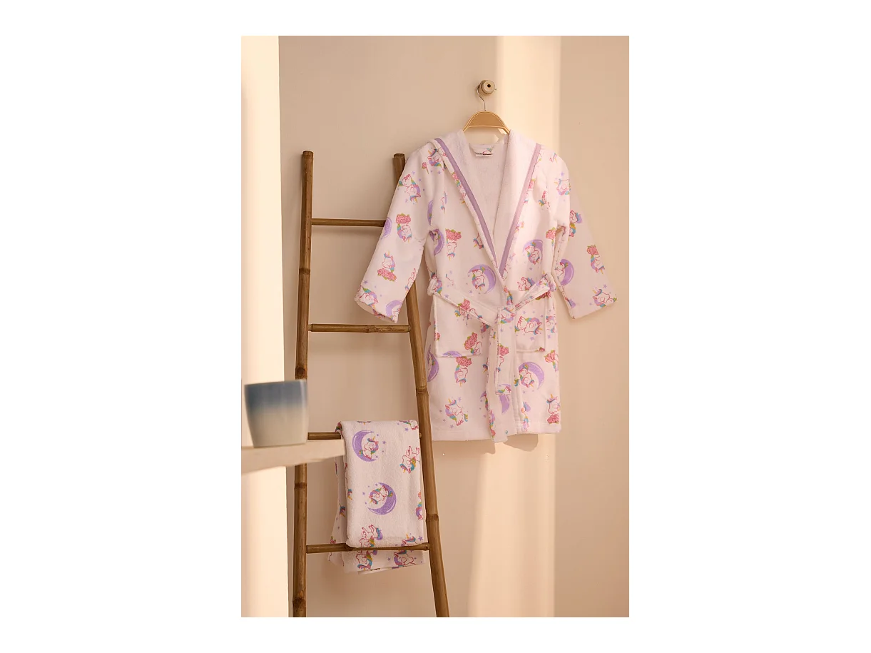 Boskimo Kids Unicorn Badjas voor Kinderen - Tieners - 3
