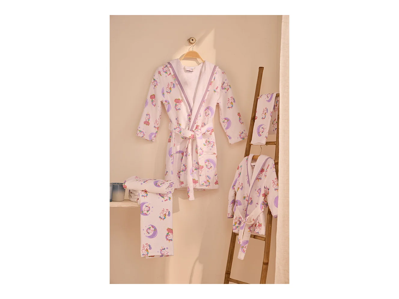 Boskimo Kids Unicorn Badjas voor Kinderen - Tieners - 3
