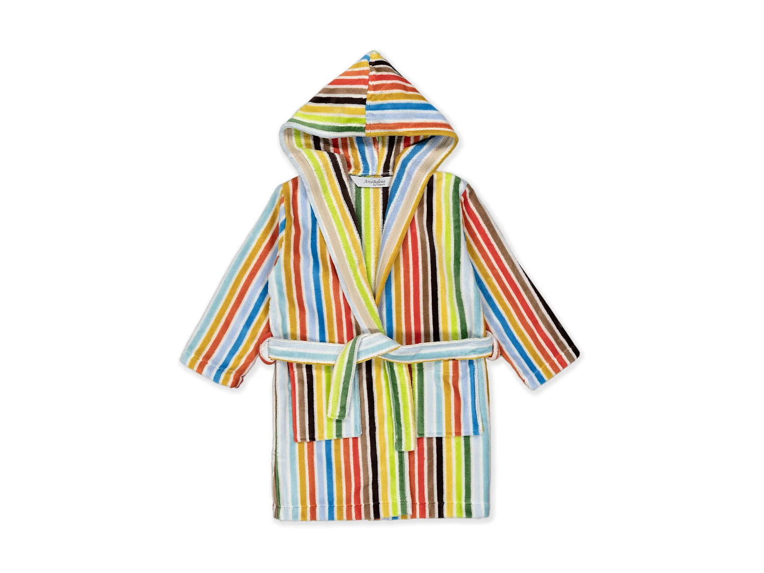 Boskimo Kids Kayla - Badjas voor kinderen - Gestreept - 10