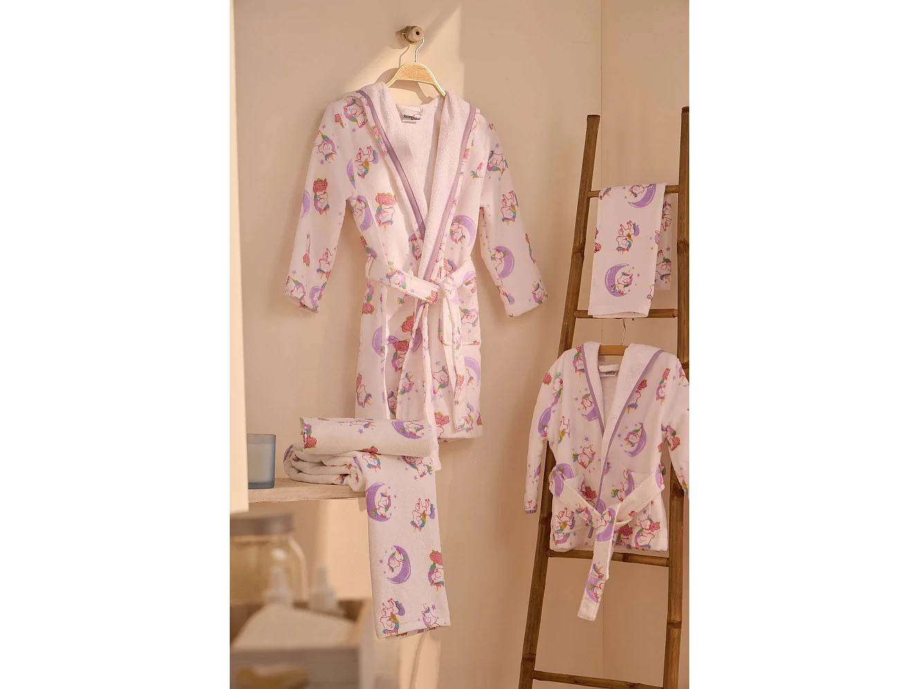 Boskimo Kids Unicorn Badjas voor Kinderen - Tieners - 2