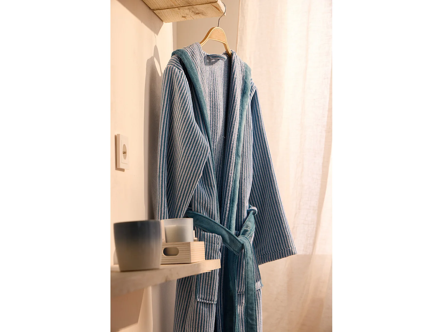 Boskimo Kids Parker - Badjas voor jongens - Tieners - Gestreept - 10