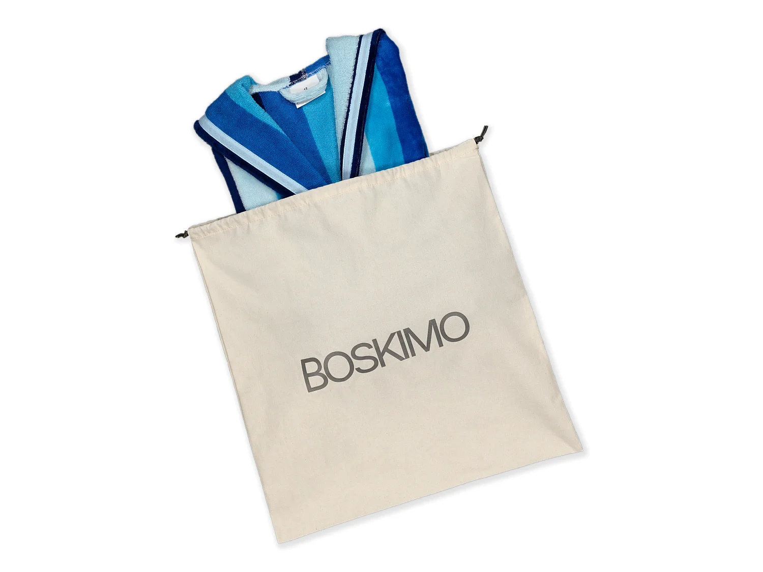 Boskimo Kids Harry - Bademantel Jungen - Teenager - Gestreift - 10