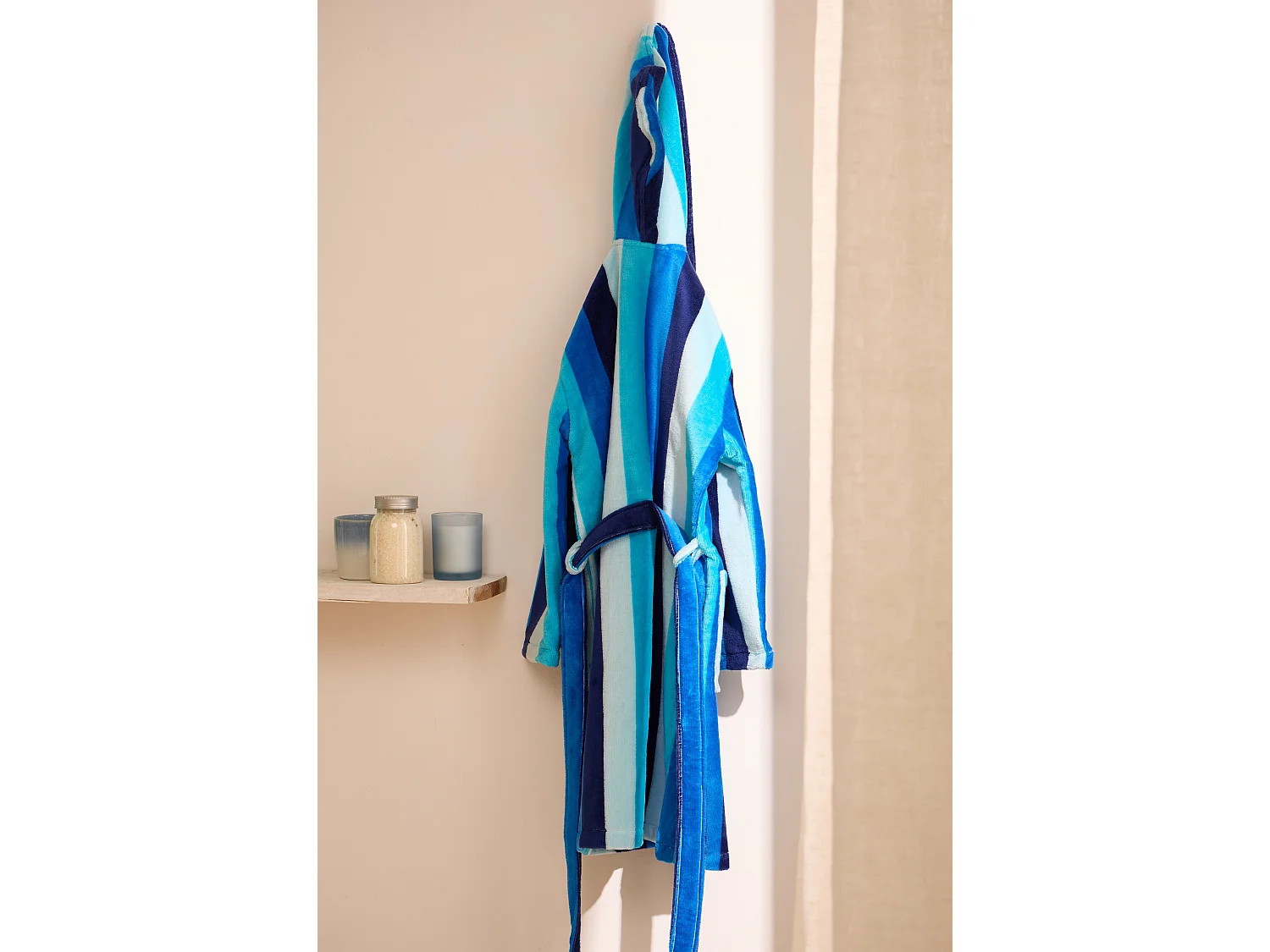 Boskimo Kids Harry - Bademantel Jungen - Teenager - Gestreift - 10