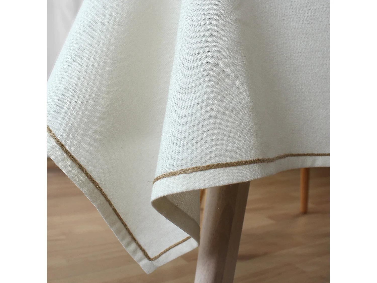 Nappe de Table Uni "Lina" 140x240cm Écru