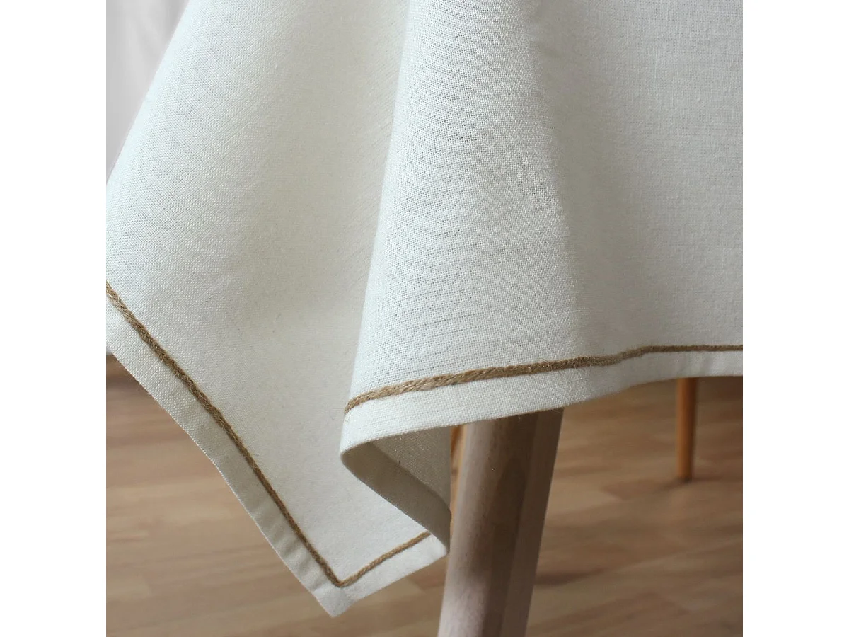 Nappe de Table Uni "Lina" 140x240cm Écru