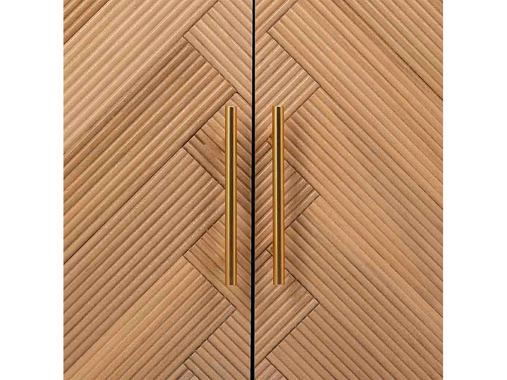 Aparador de madera marrón 120x34x76cm