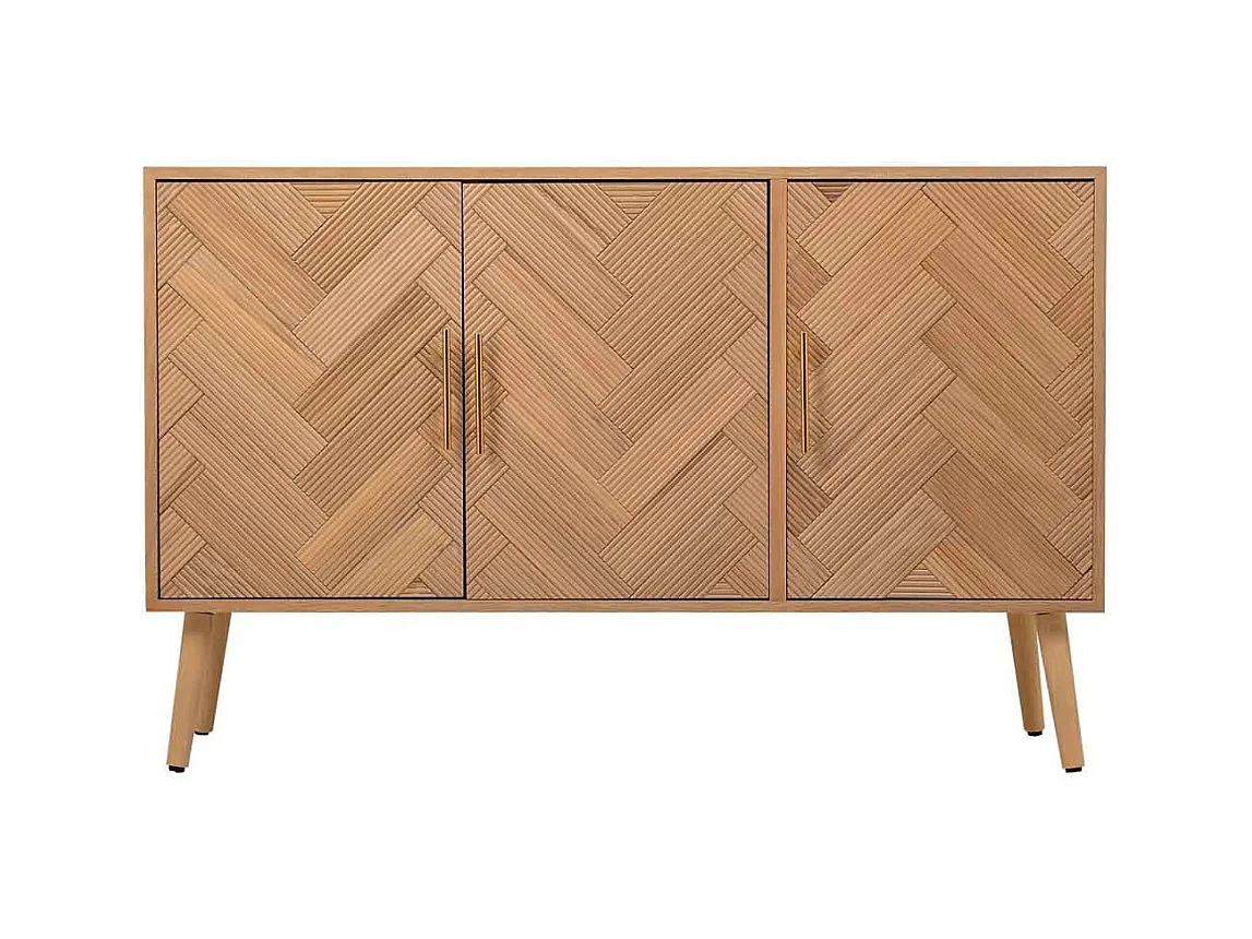 Aparador de madera marrón 120x34x76cm