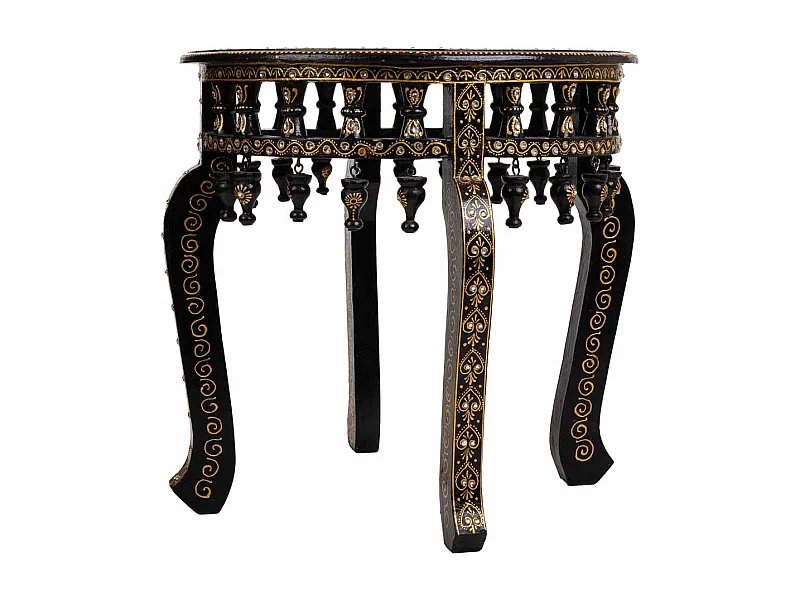 Mesa de madera pintado artesanal 45x45x45h cm