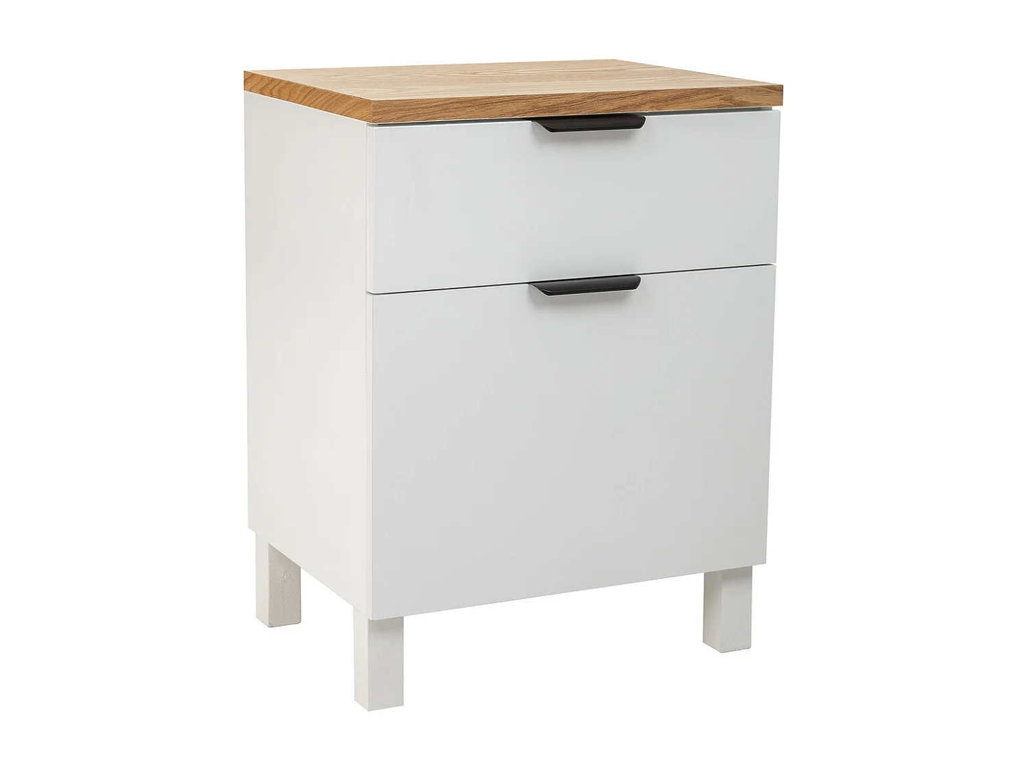 Table de chevet en bois avec 1 tiroir et 1 porte 45x35x60h cm