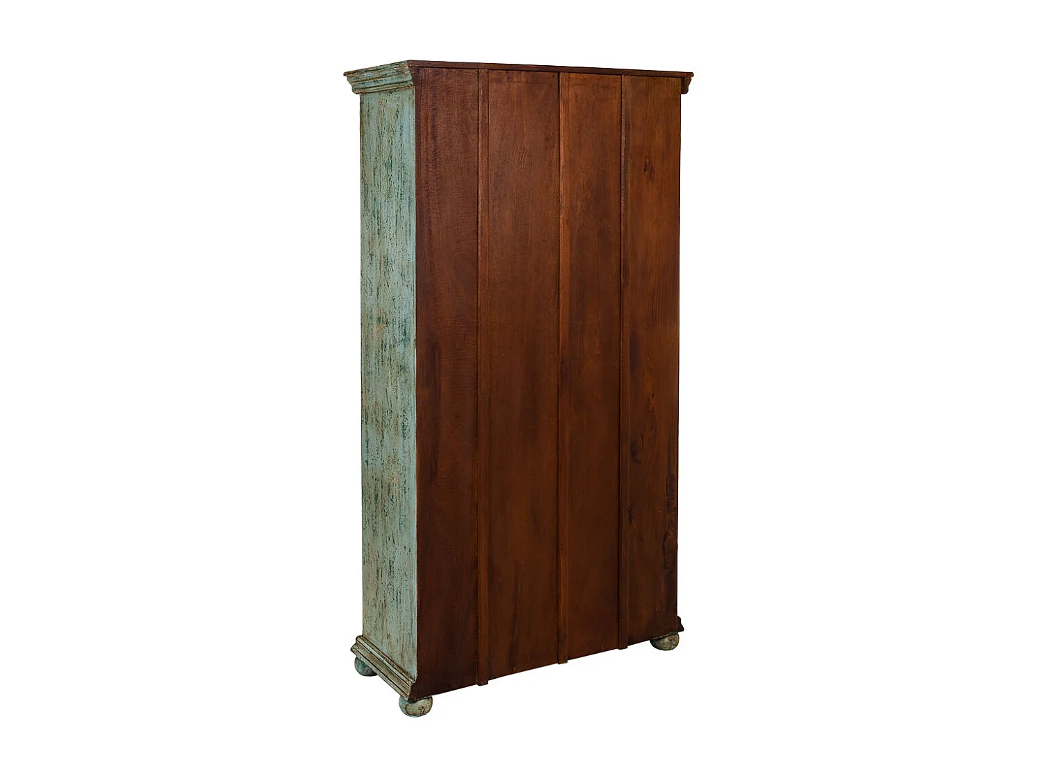 Libreria in legno blu 100x40x180