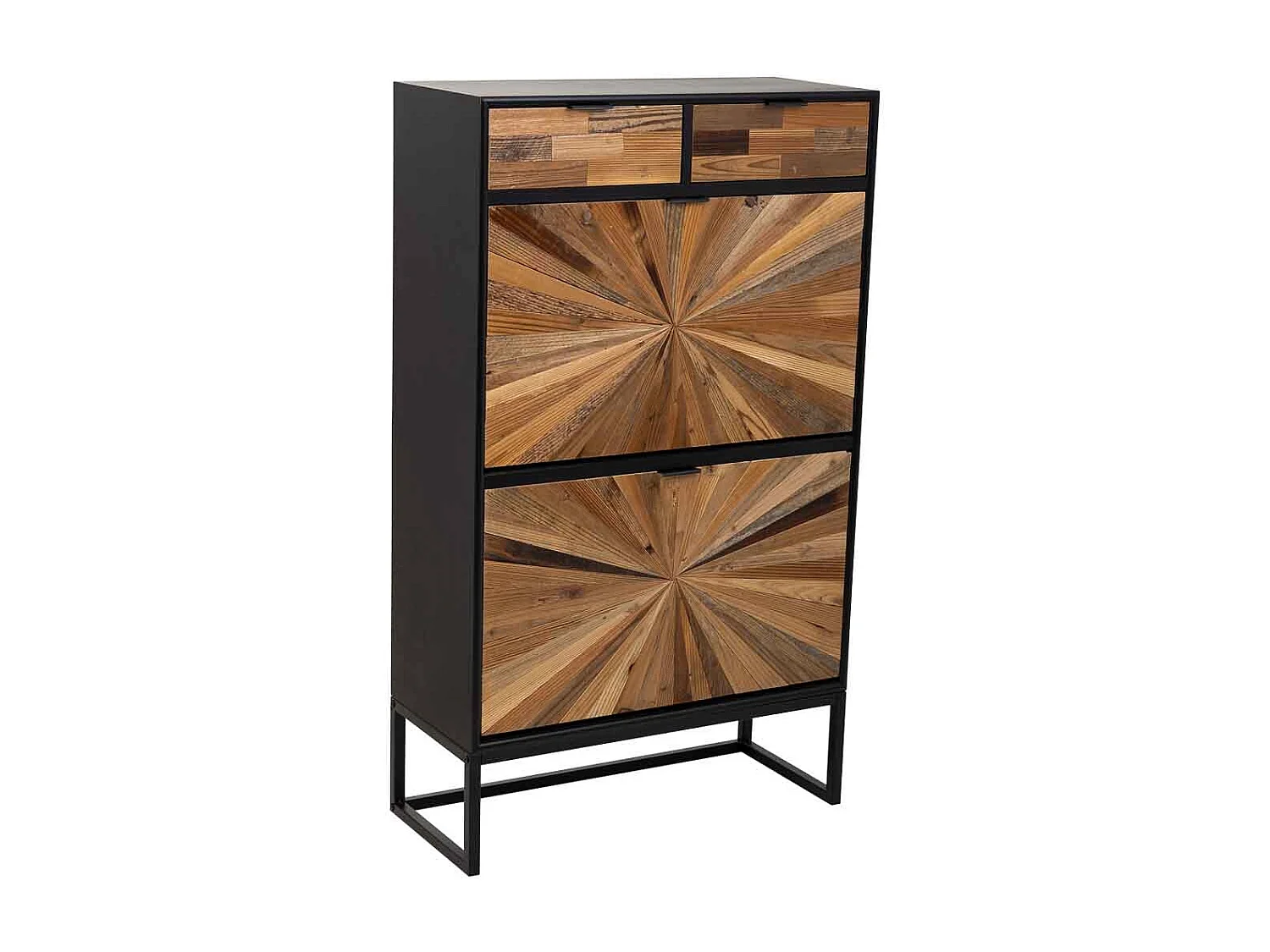 Scarpiera in legno marrone 70x30x120