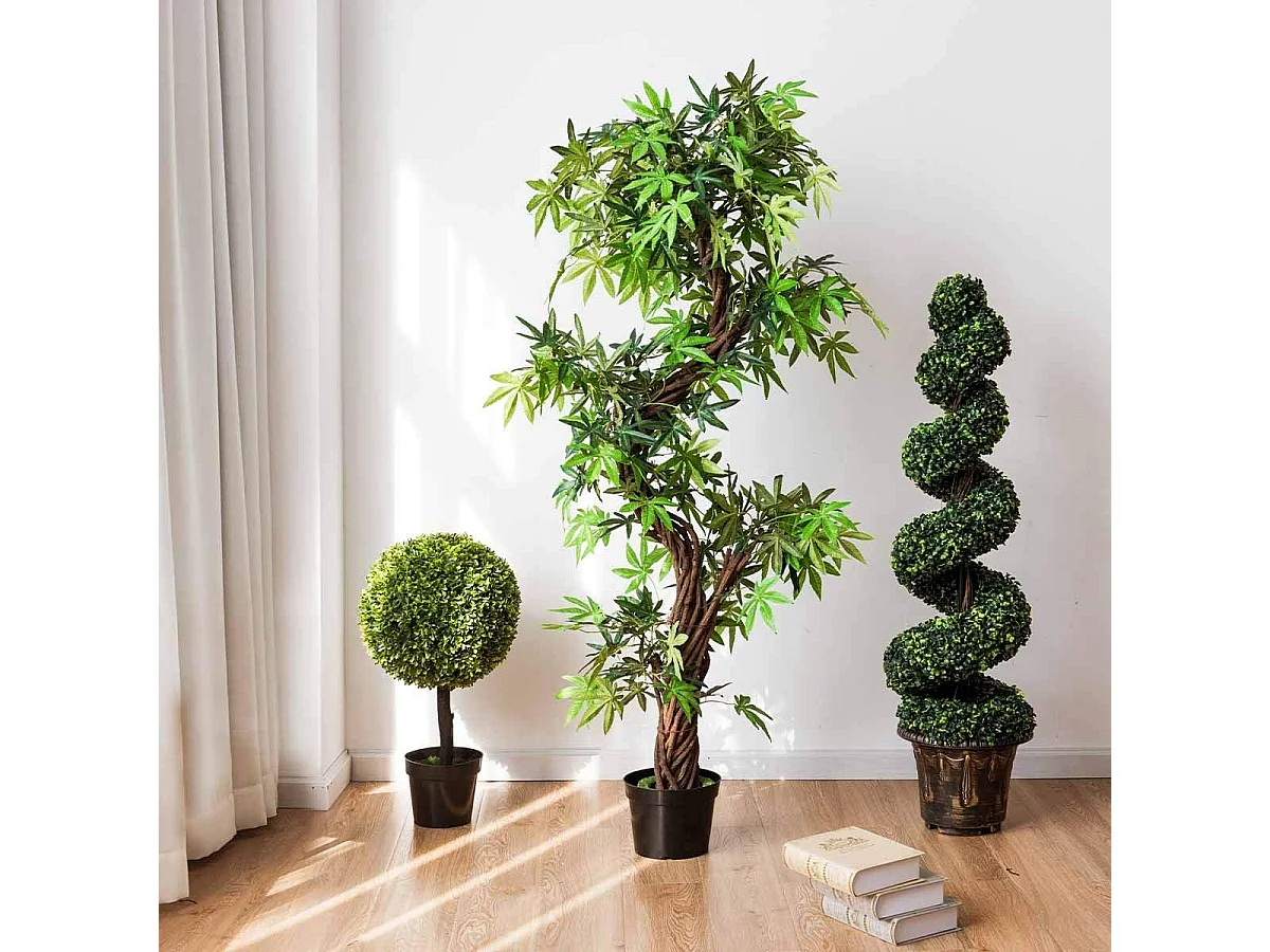 Arbre Artificiel Plante Artificielle en Pot Convient pour Intérieur ou Extérieur 160 cm