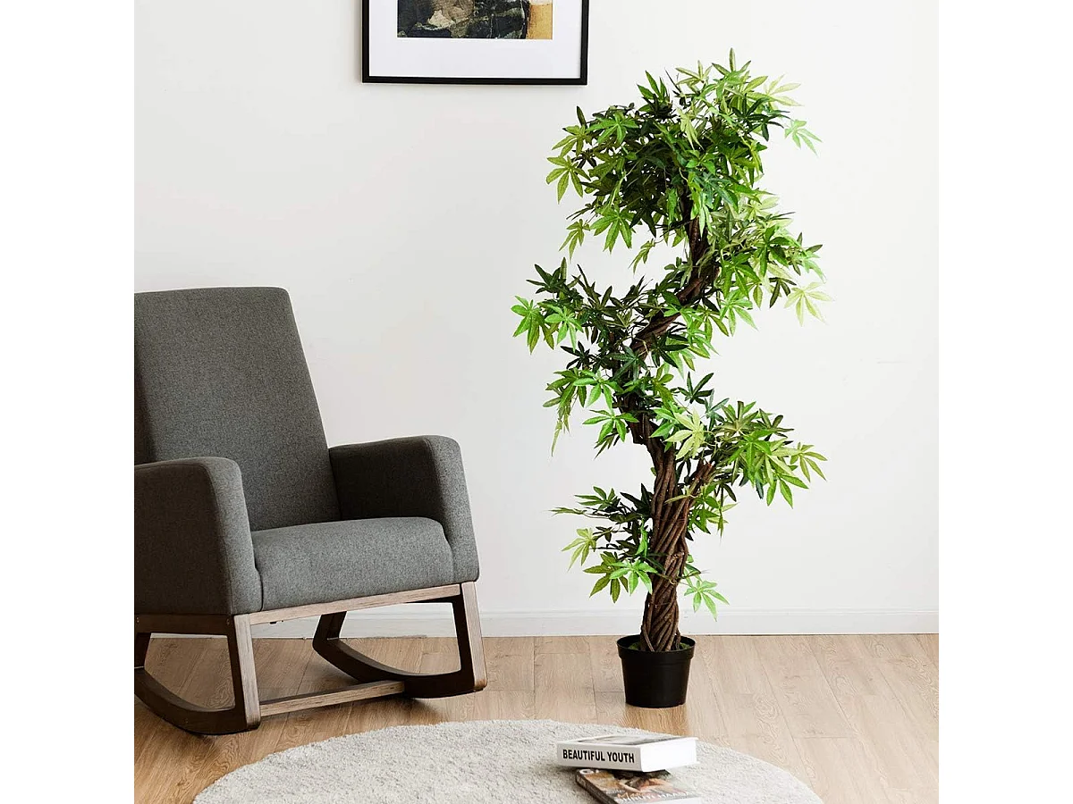 Arbre Artificiel Plante Artificielle en Pot Convient pour Intérieur ou Extérieur 160 cm