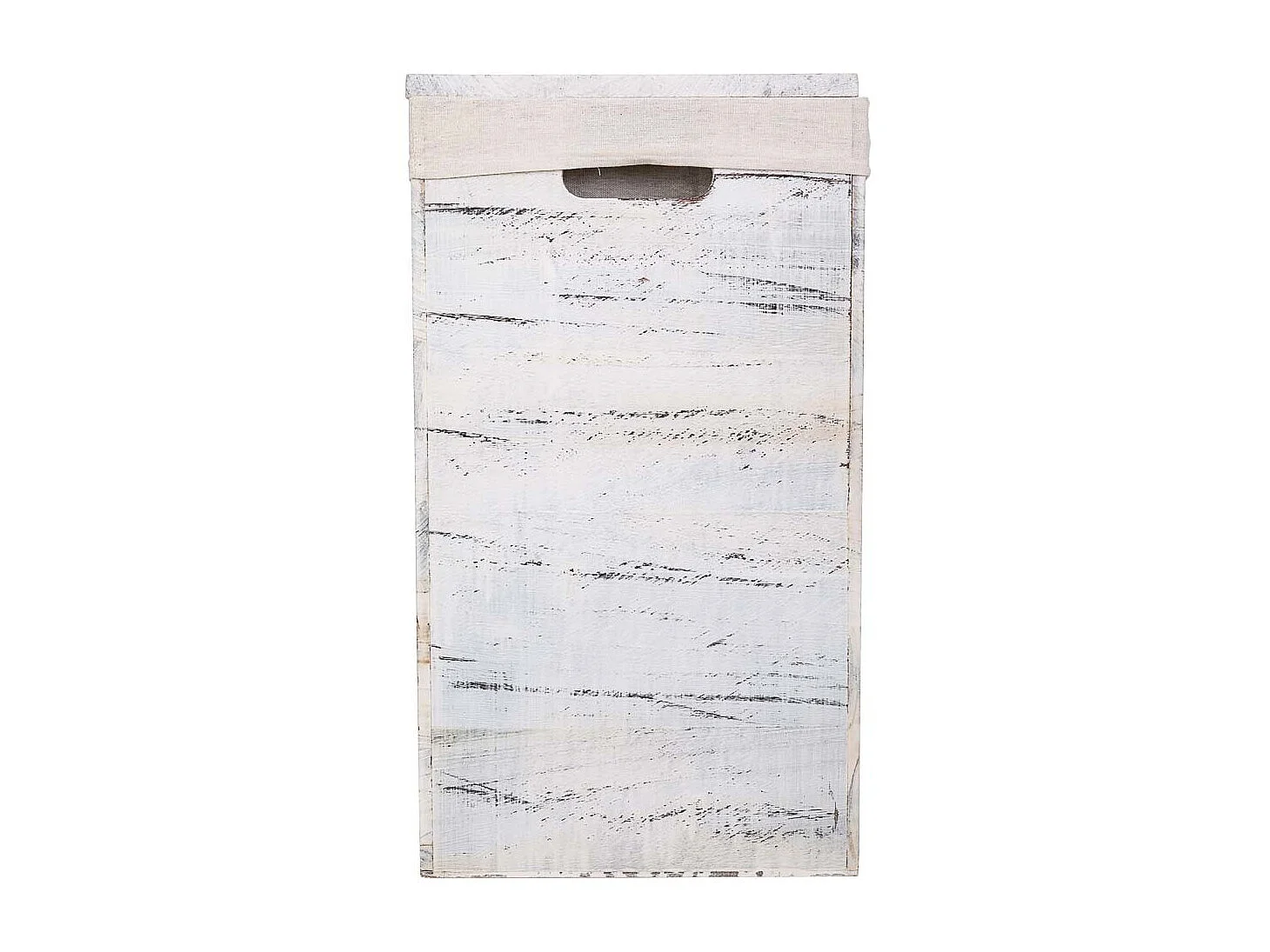 Set di 2 cesti per la biancheria in legno 40x30x54-34x26x47