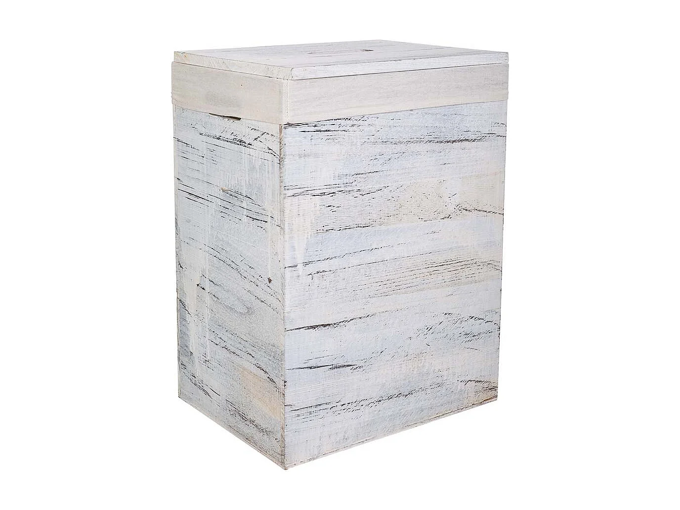 Set di 2 cesti per la biancheria in legno 40x30x54-34x26x47